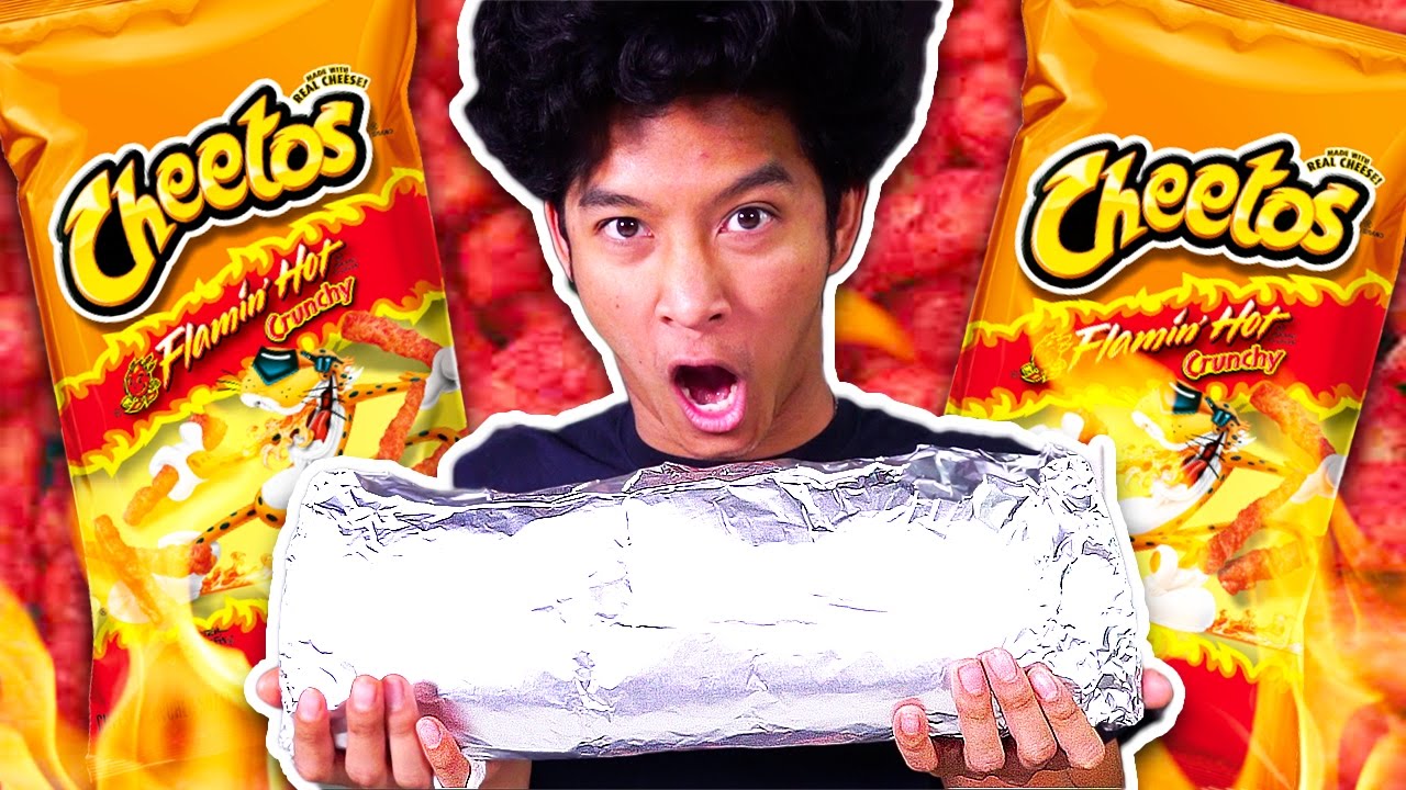 GIANT MEGA HOT CHEETOS BURRITO!!!