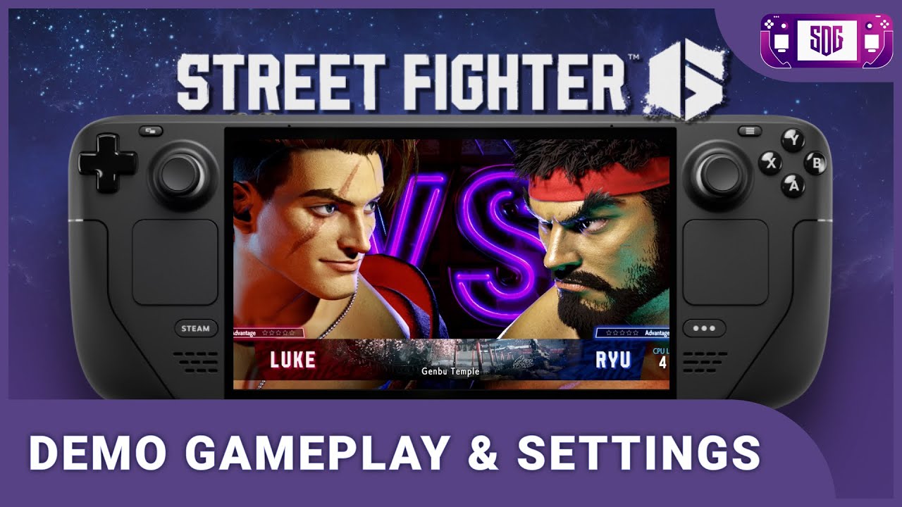 Street Fighter 6 Demo - Steam Deck Gameplay and Best Settings