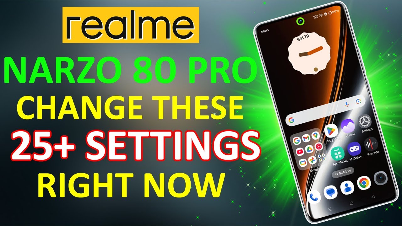 Realme Narzo 80 Pro 25+ Hidden Settings ⚡ Over Heating & Battery Drain Problems Solved 🔥🔥🔥