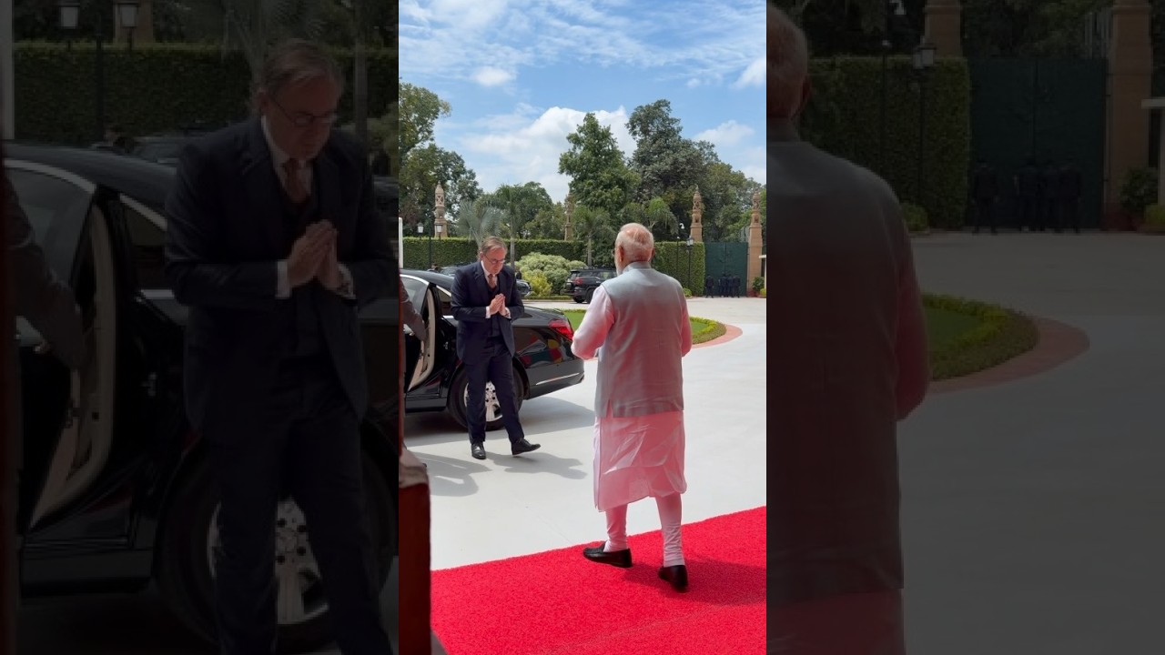 Namaste Prime Minister Bart De Wever! 🇮🇳 🇧🇪 | #belgium | #india | #shorts