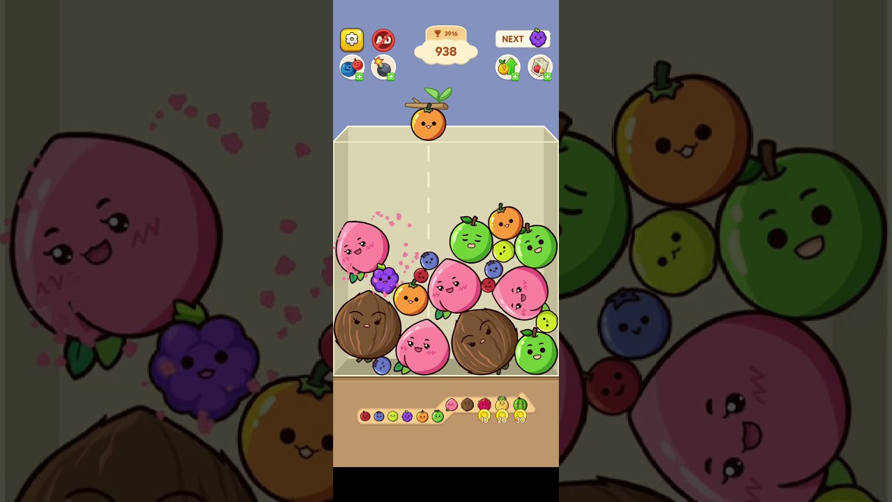 Fruit Merge Match Game #mergepuzzle #games #fruit #gaming #fruit #gameplay #puzzle