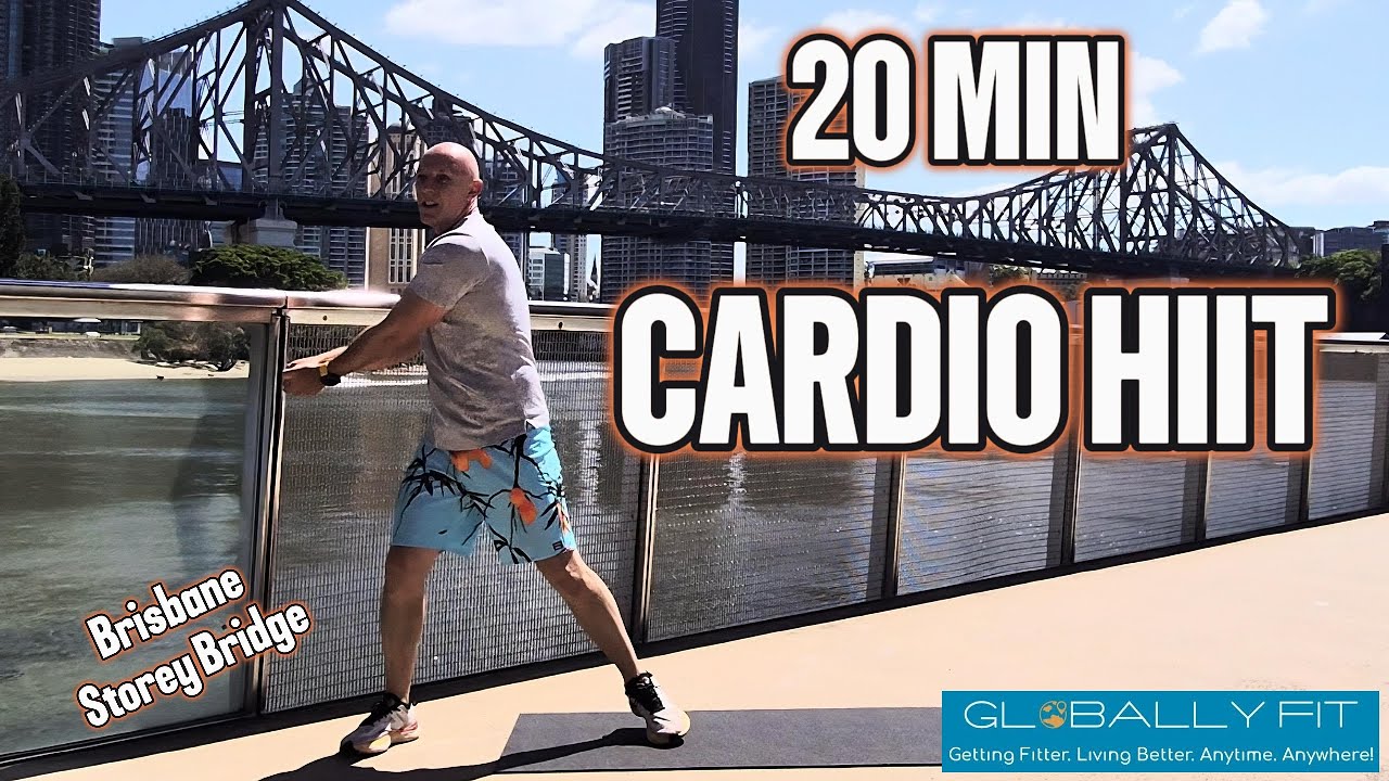 20-MIN CARDIO HIIT 🔥 Fat-Burning Outdoor Workout | Storey Bridge Brisbane 💪