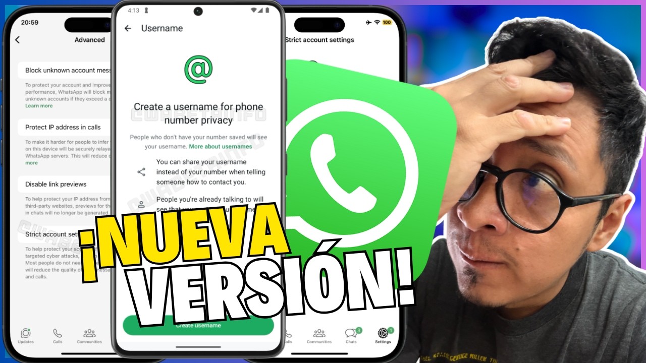 WHATSAPP &uacute;ltima versi&oacute;n noviembre 2025: nuevos colores, nombre de usuario y m&aacute;s 🔥