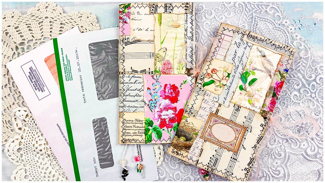 Edith Holden JUNK JOURNALS From Junk Mail Envelopes | SUPER EASY AND QUICK! | CRAFTMAS #6
