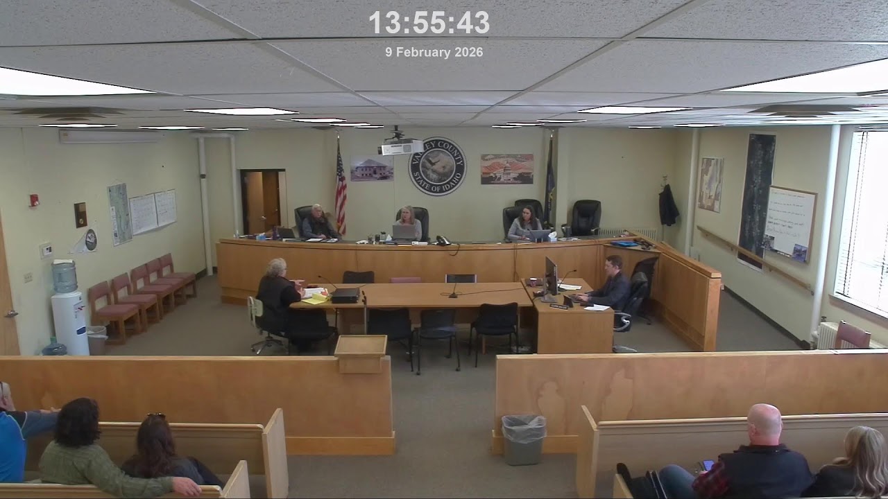Valley County Board of County Commissioner Meeting February 9, 2026