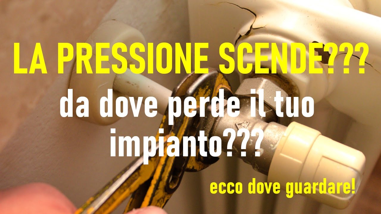 la pressione scende continuamente!!!