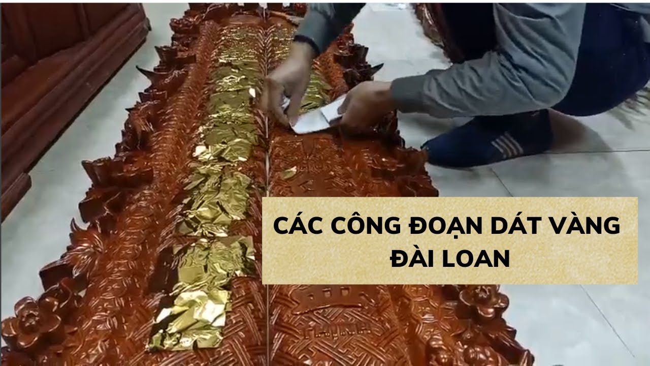📌CÁC CÔNG ĐOẠN DÁT VÀNG ĐÀI LOAN #dogodongky #dogolylen #cuốnthưcâuđối #bantho #dotho #tuduong