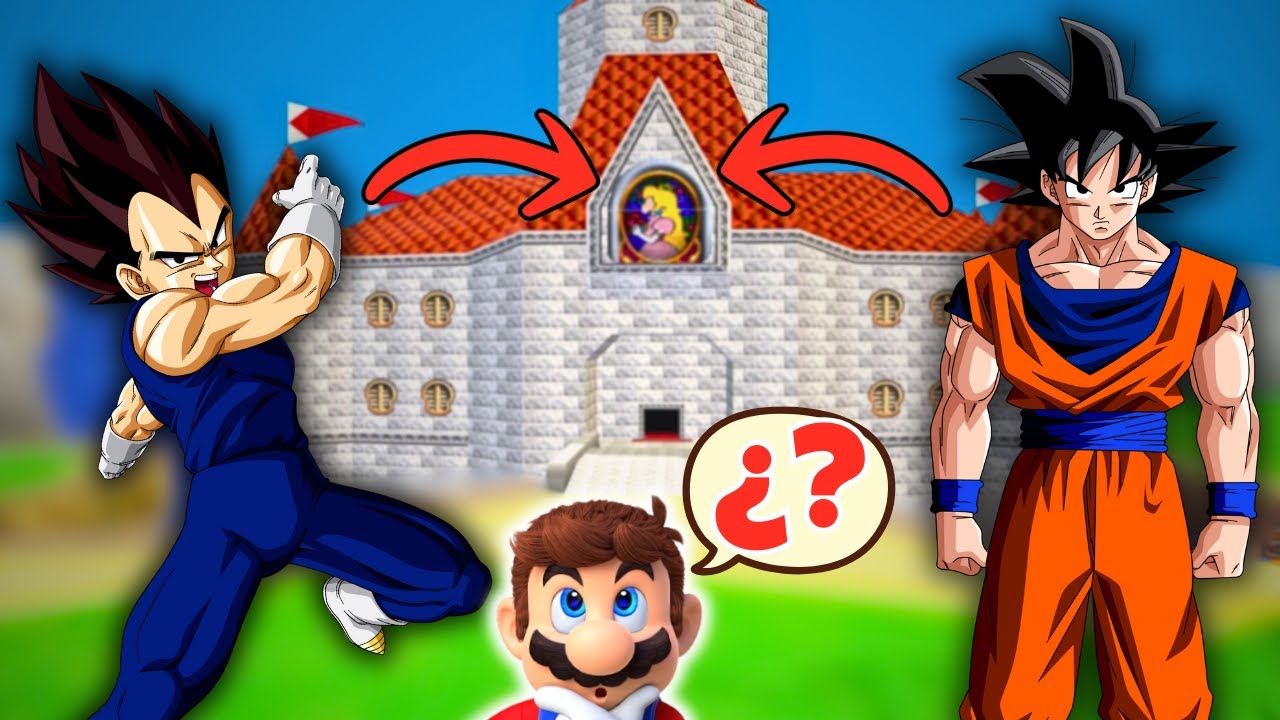 Goku y Vegeta en Mario 64