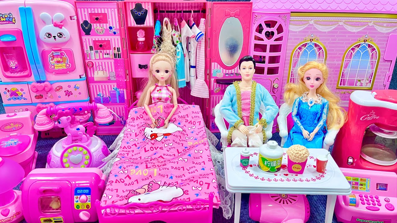13 Minutes Satisfying with Unboxing Barbie Family PlaySet, Cute Doll Toys Review | ASMR