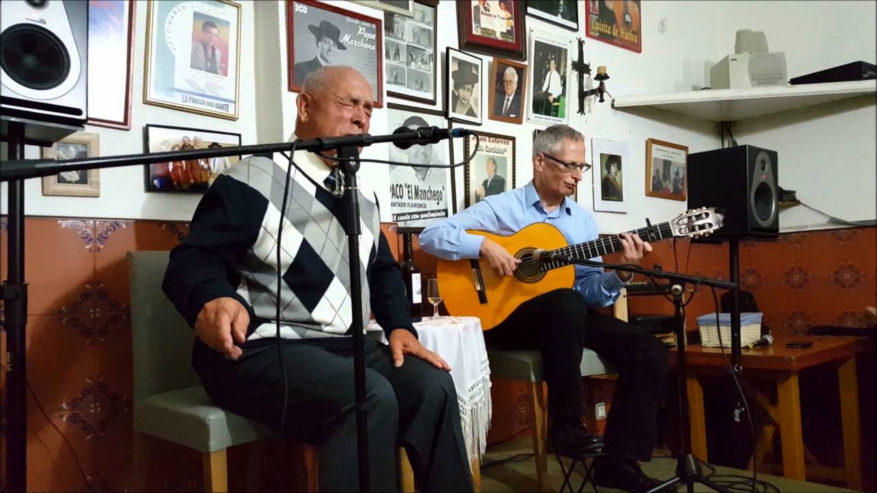 Peña flamenca Curro de Utrera de Vicalvaro con Paco el Taxista y Manolo Segura