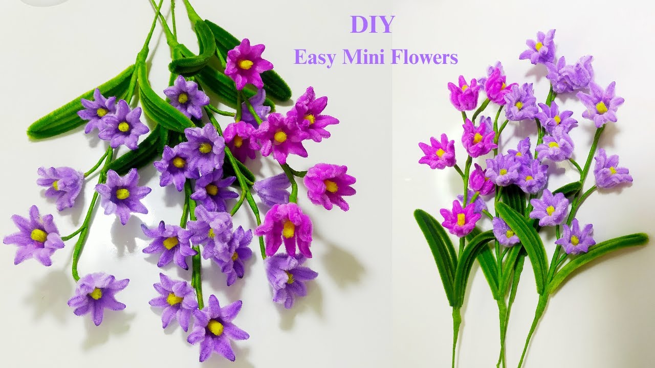 DIY Easy Mini Flowers | how to make Easy Mini Flowers with pipe cleaner | Easy way for tutorial
