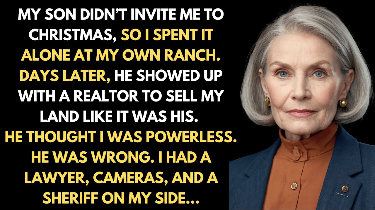 Мой сын не пригласил меня на Рождество, а потом попытался продать мое ранчо — он никак не ожидал,...