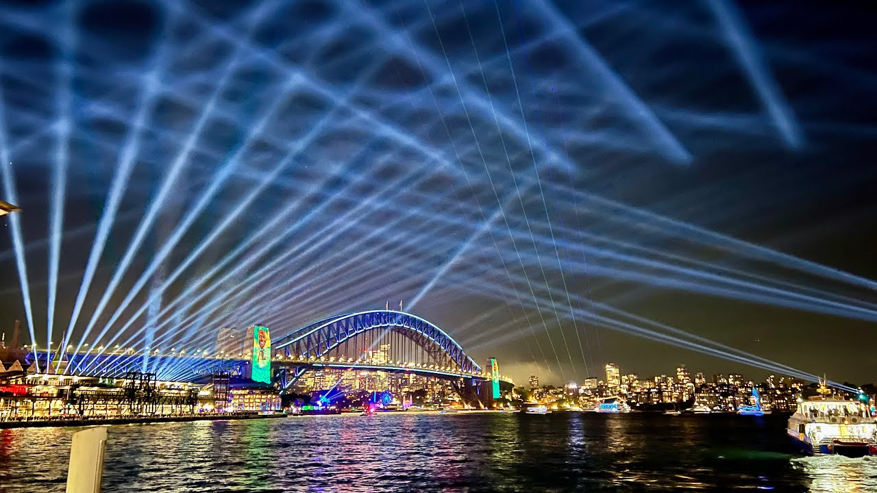 Vivid Sydney 2024 opening fireworks
