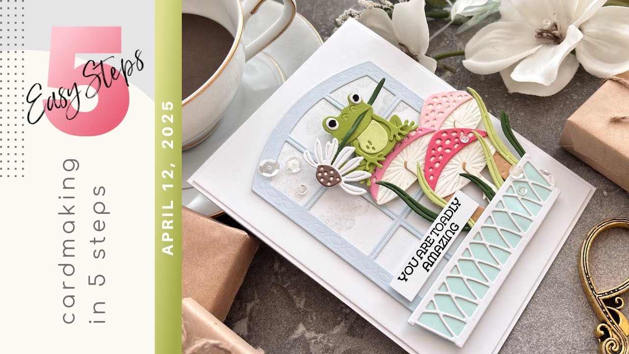 Layered Window Die Cut with 3D Details | CARDMAKING IN 5 EASY STEPS | 028