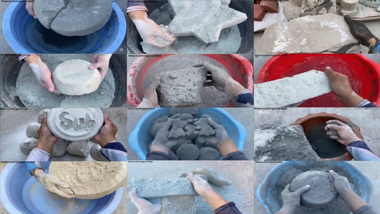 ASMR Edits Different Types of Pure Mud Texture Crumbling Compilation 🥰||Dry+Water Crumbling #1✨💥