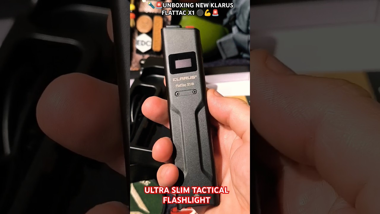🚨🔝Unboxing new Klarus FlatTac X1E Version.Ultra Slim Tactical Flashlight.#shorts #unboxing 💪🦆🇪🇦.