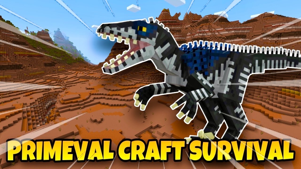 Surviving in Primeval Craft Survival | Minecraft Addon | Part 1