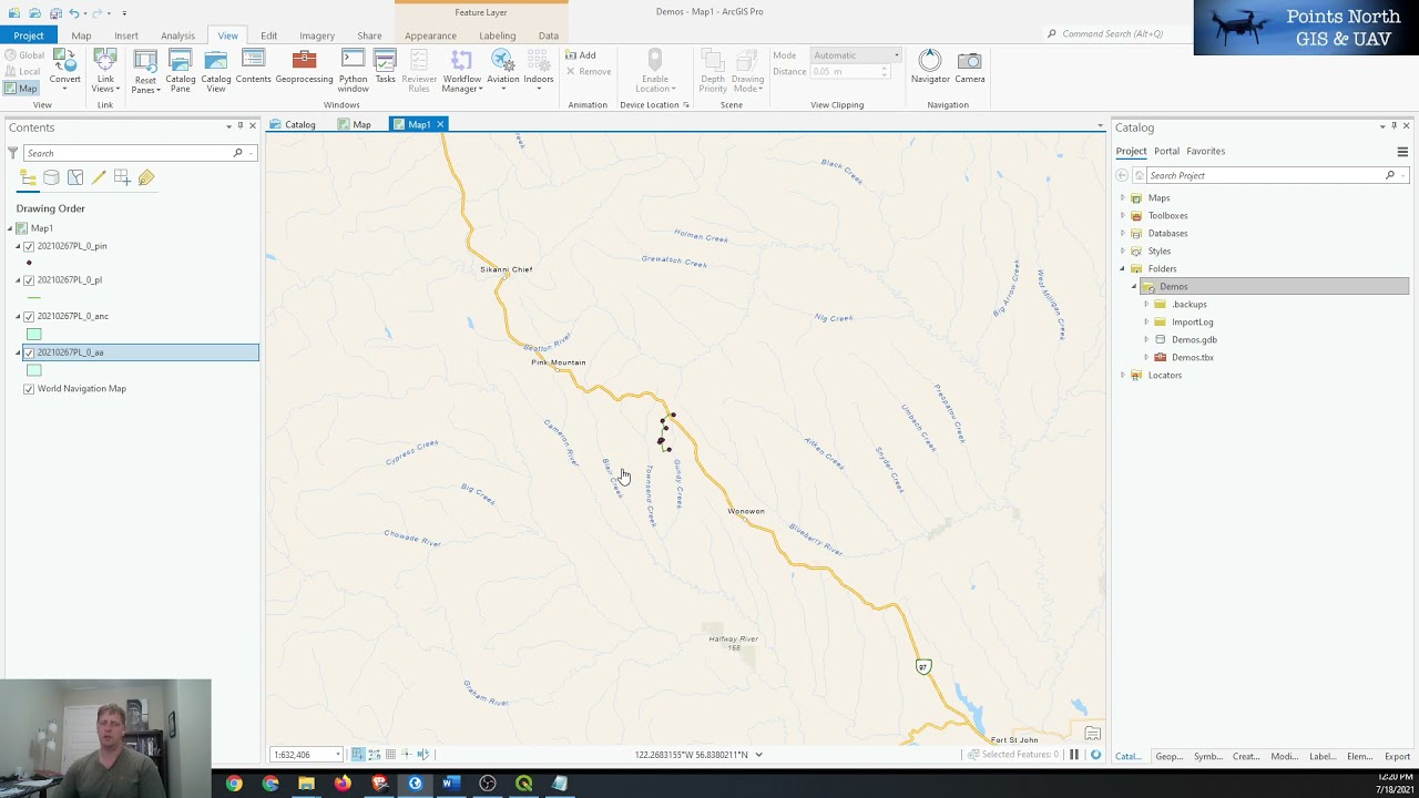 Validating Shapefile and adding Projection ArcGIS Pro