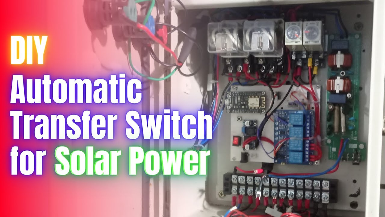 DIY automatic transfer switch for SOLAR POWER