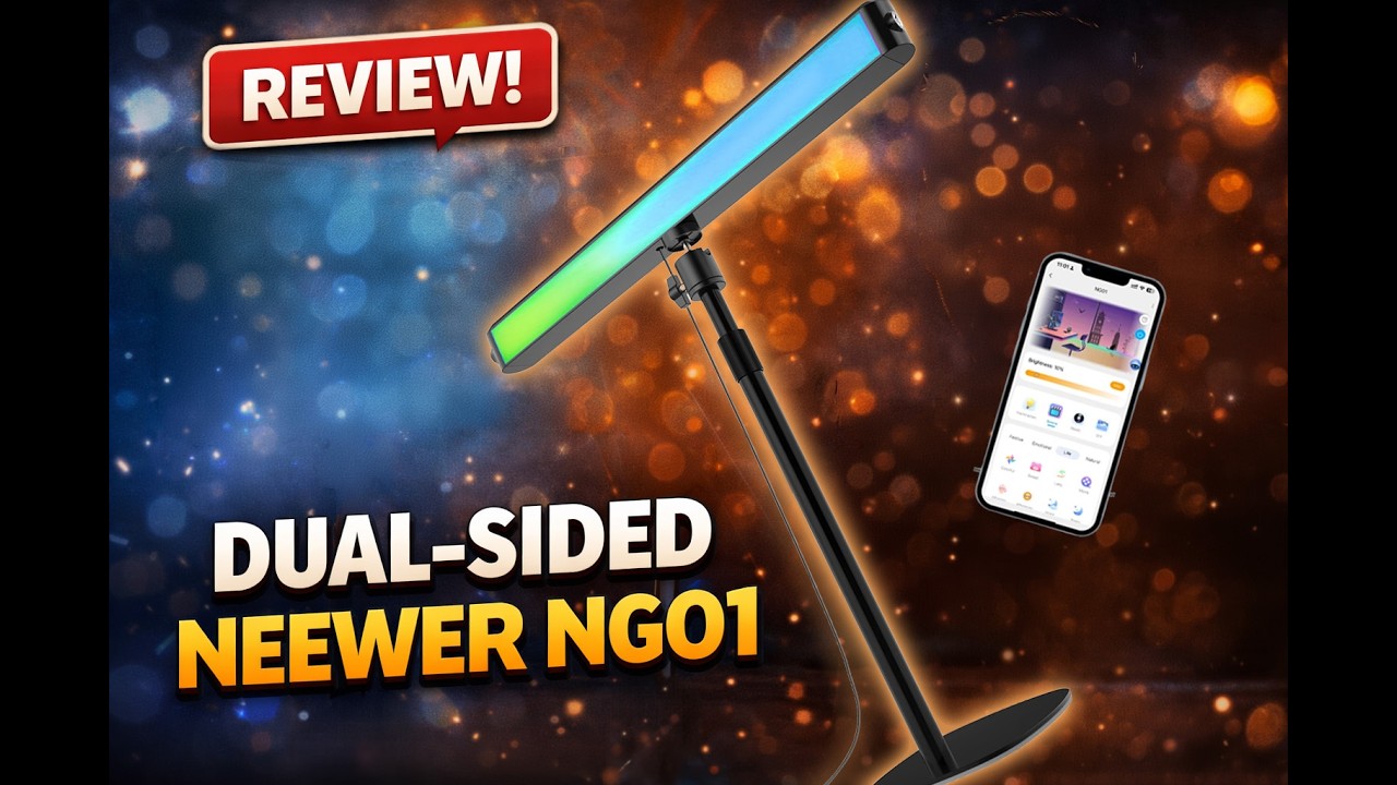The Dual Sided NEEWER NG01: Why a DESK LAMP actually makes a difference if you're a content creator: