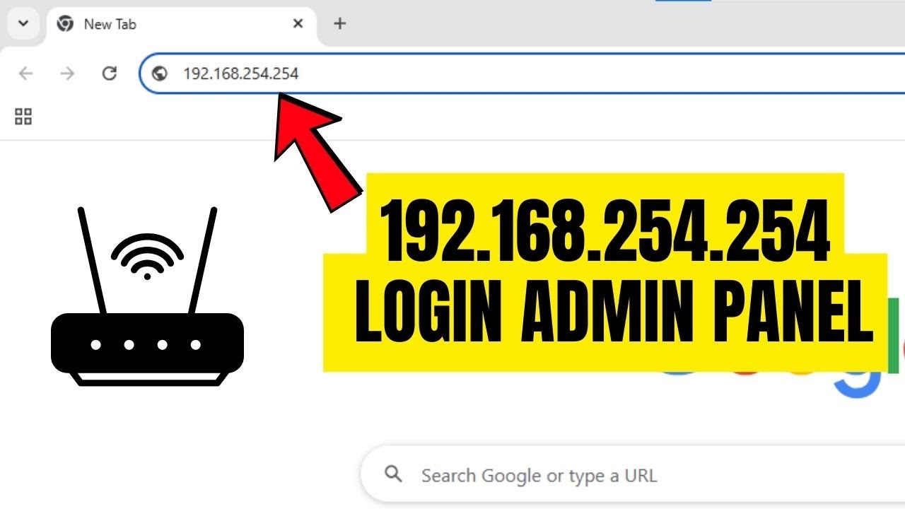 How to Login to 192.168.254.254 Admin Panel