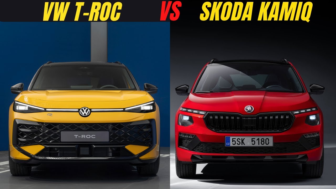 VW T-Roc 2026 vs Skoda Kamiq 2025: Der ultimative Kompakt-SUV Vergleich!