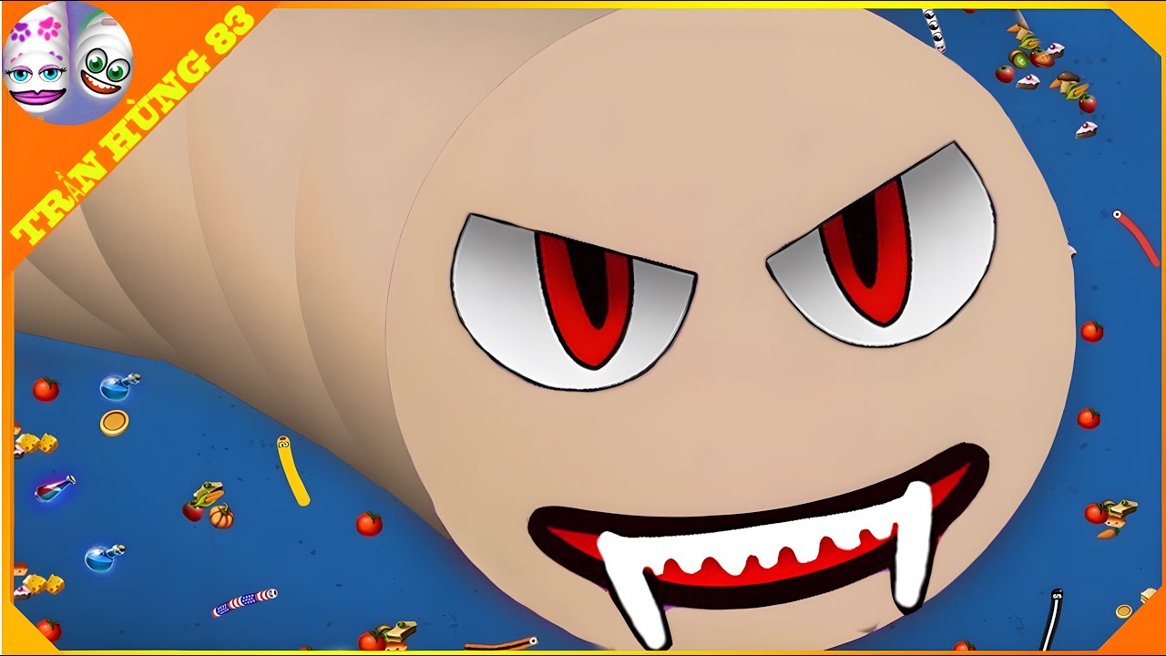 🐍WORMSZONE.IO | GIANT SLITHER SNAKE TOP 01 / Epic Worms Zone Best Gameplay! | Trần Hùng 83