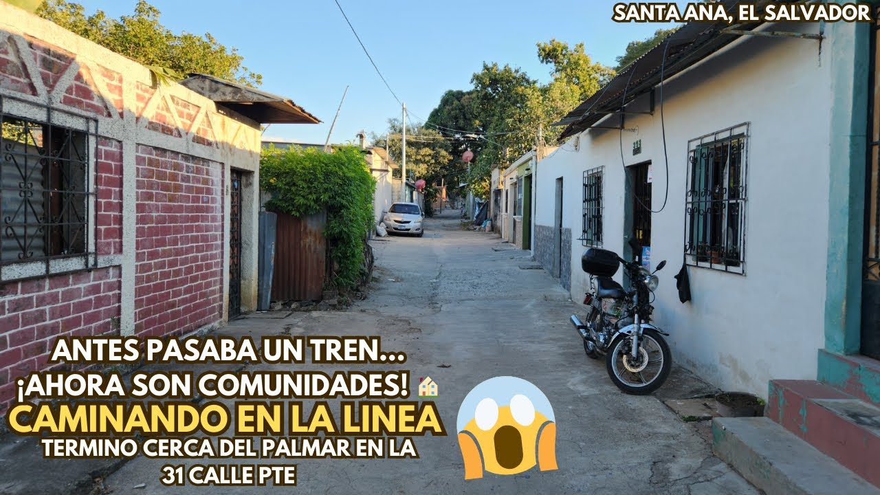 Antigua Línea del Tren en Santa Ana, El Salvador | Recorrido por Colonias (Llego cerca del palmar)