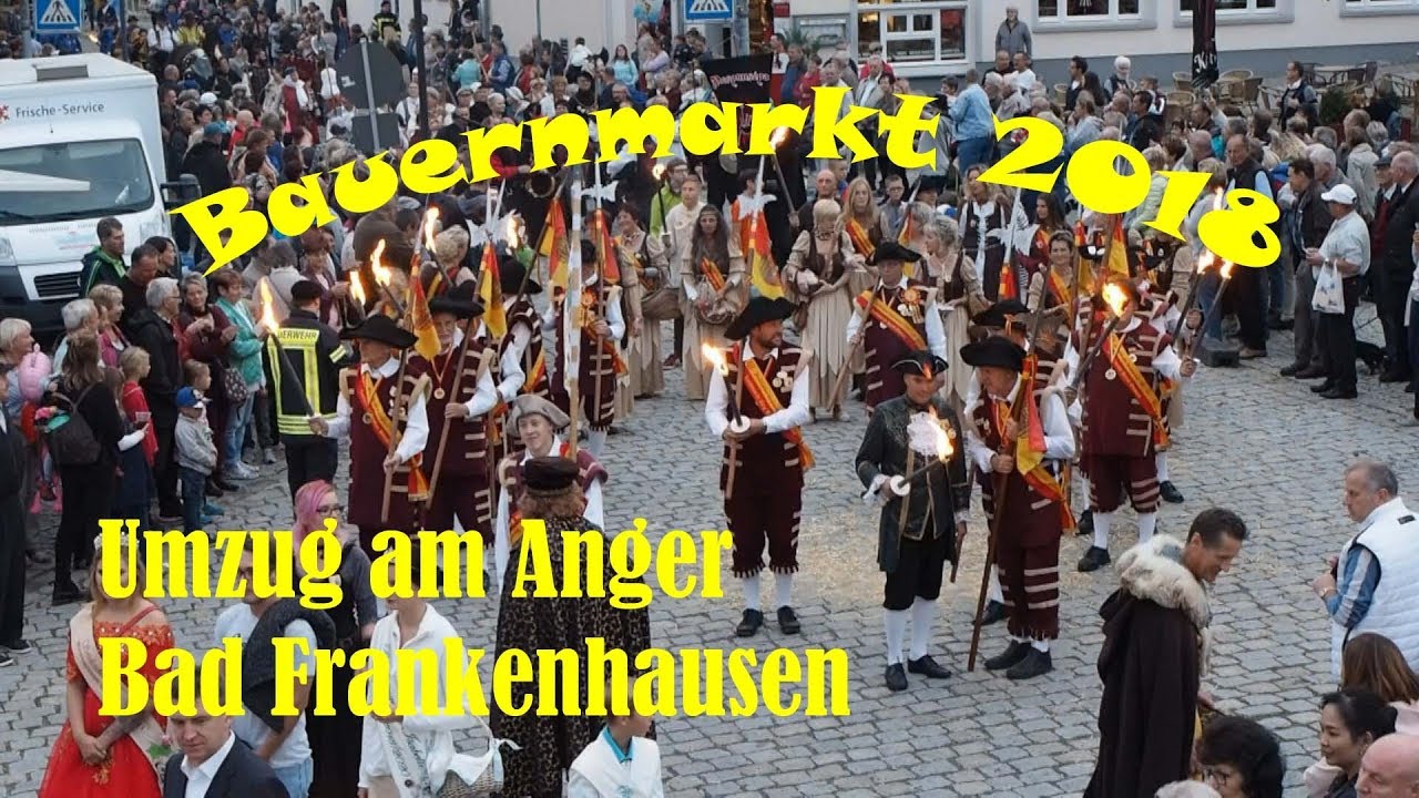 Umzug zum Bauernmarkt in Bad Frankenhausen - gesamter Umzug am Standort Anger