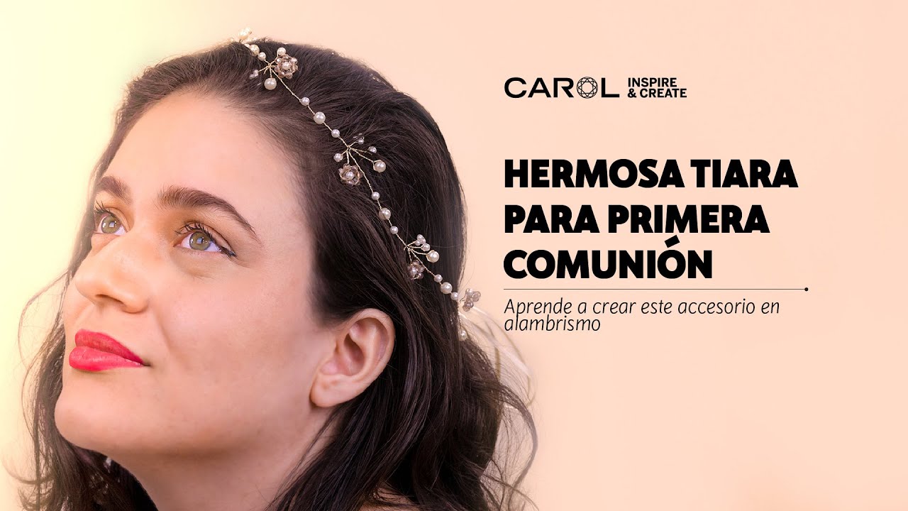 😇APRENDE A REALIZAR HERMOSA TIARA EN ALAMBRISMO PARA PRIMERA COMUNIÓN - DIY 😇