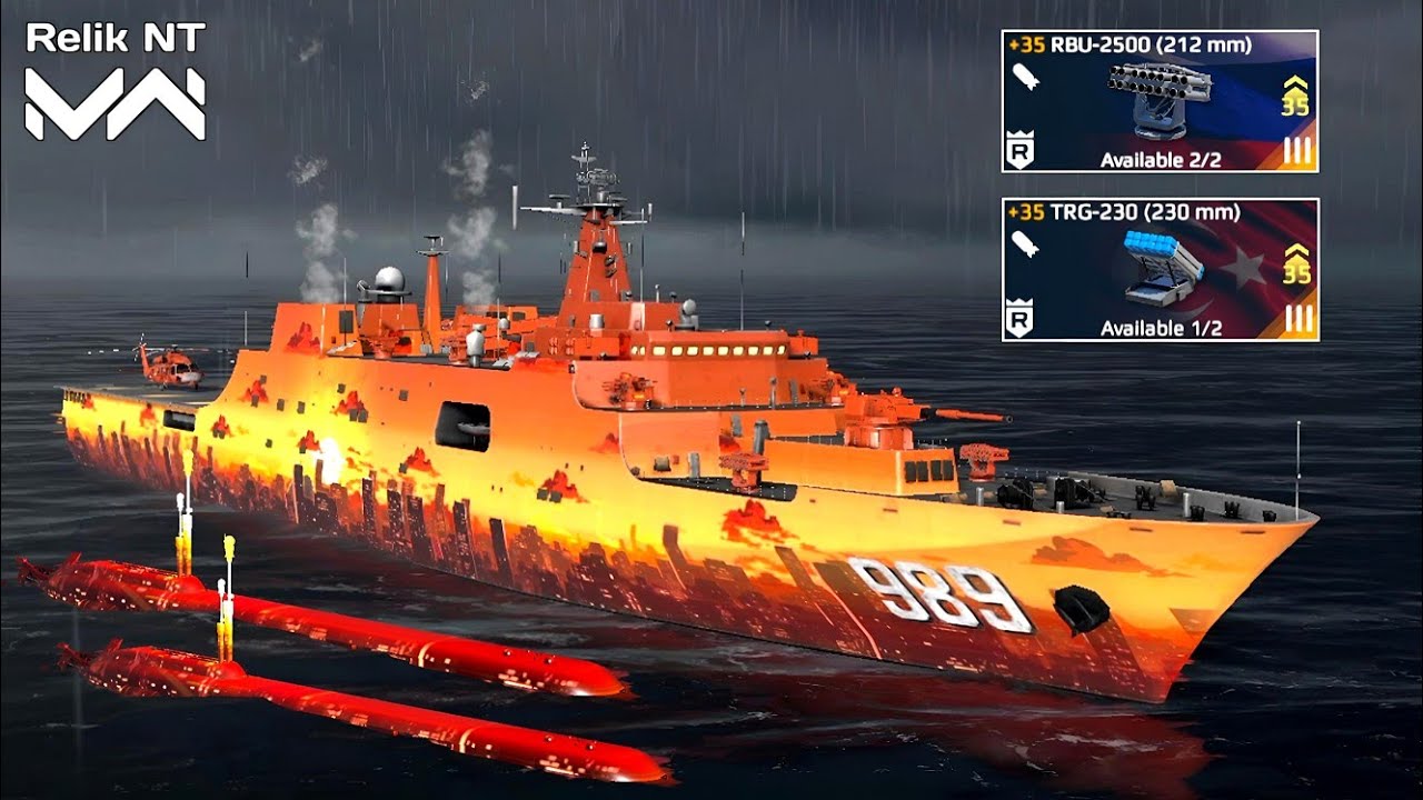 CN Type 071 - 2x Orca XLUUV  with powerful build - Modern Warships Gameplay