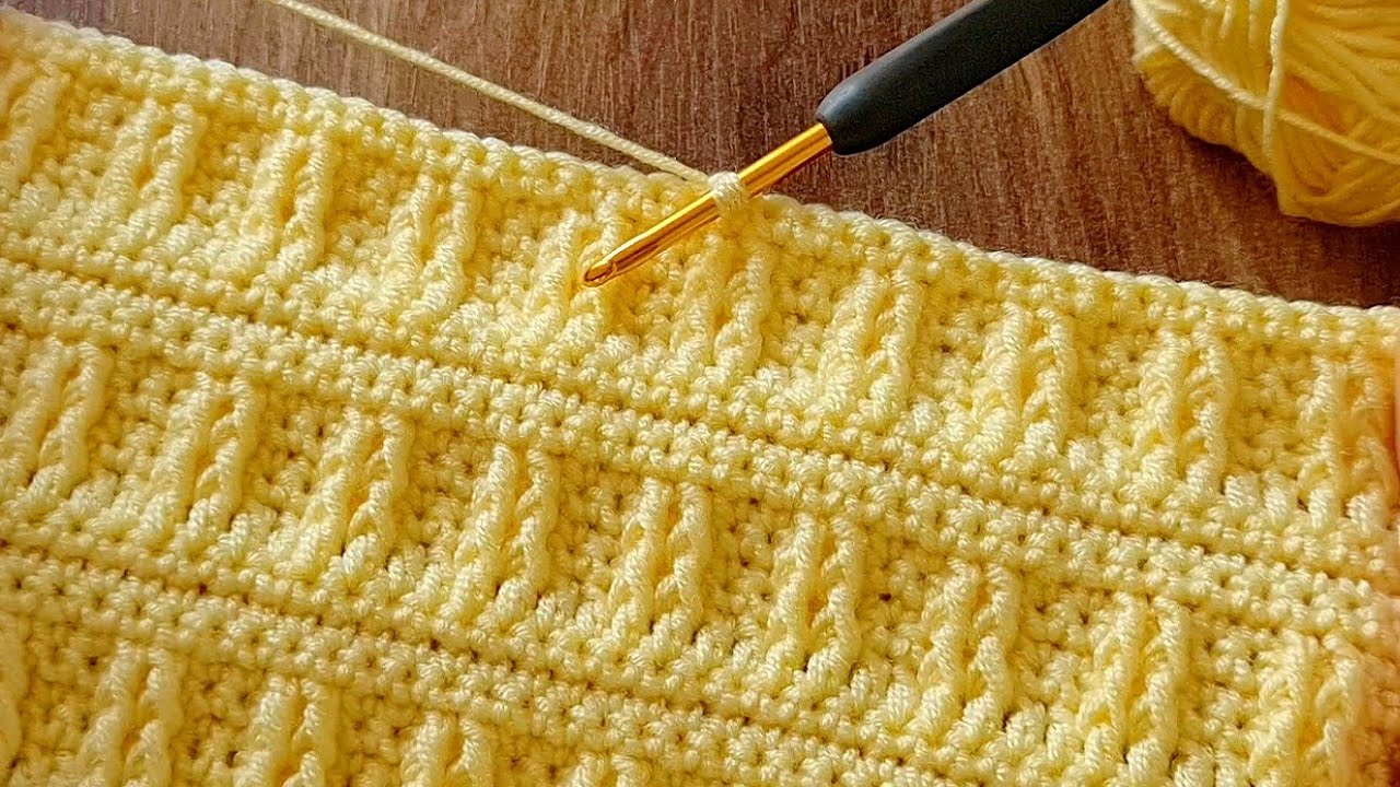 Этот узор крючком АБСОЛЮТНО УДИВИТЕЛЬНЫЙ! УНИКАЛЬНАЯ И ЛЕГКАЯ вязка крючком