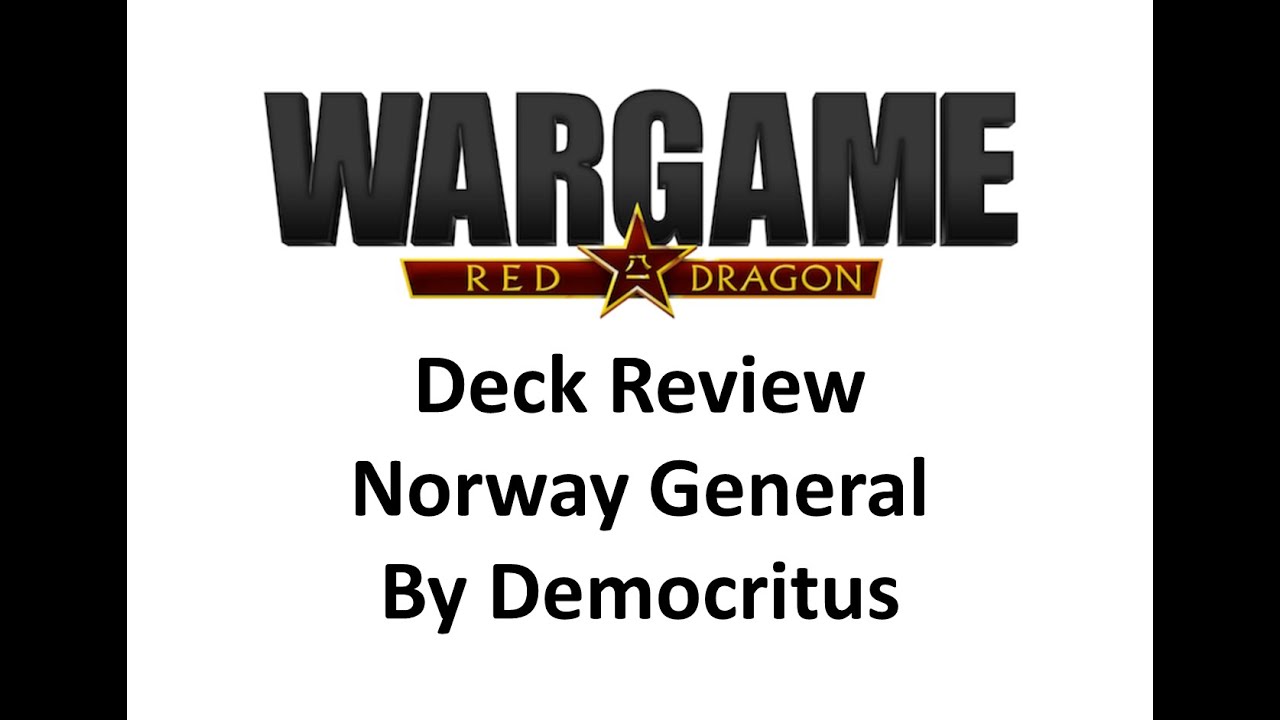 Wargame Red Dragon - Norwegian General Deck by Democritus