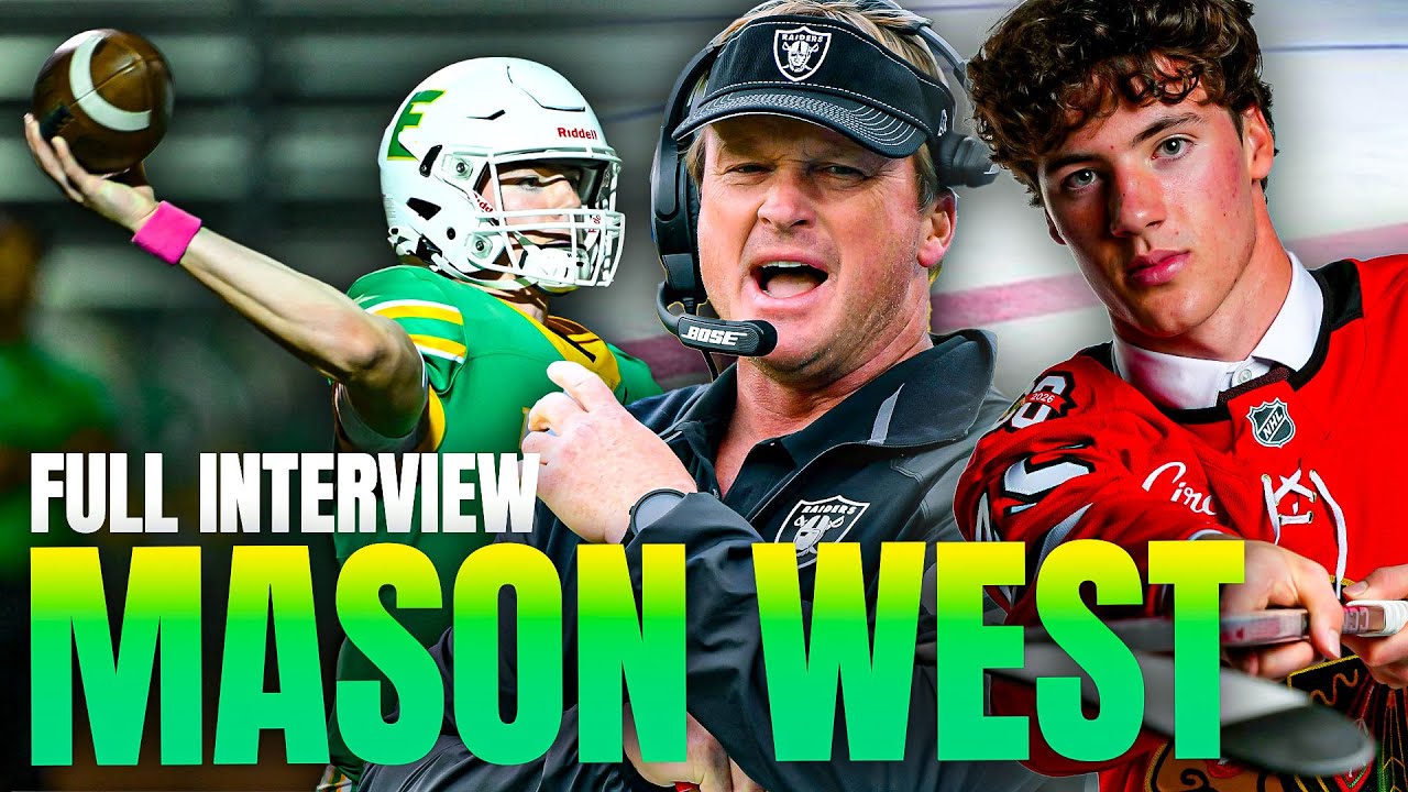 NHL 1st Round Pick Mason West FULL INTERVIEW | Gruden Goes Long