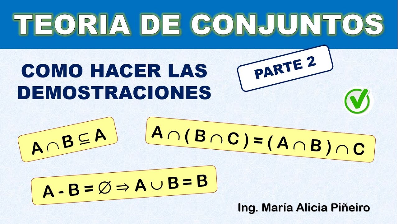 Demostraciones de conjuntos