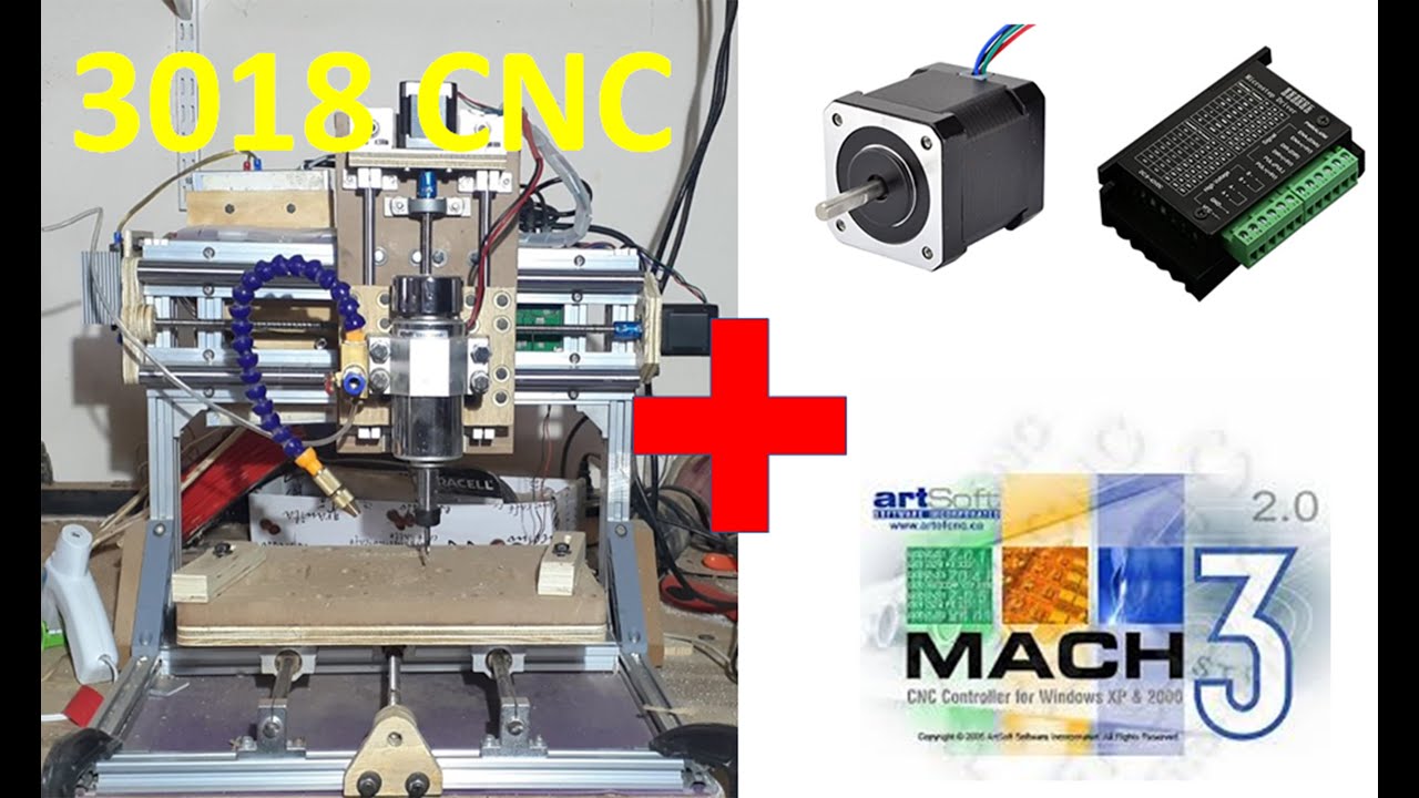 3018 CNC - Running on Mach3 and bigger stepper motor - Aluminum milling showcase