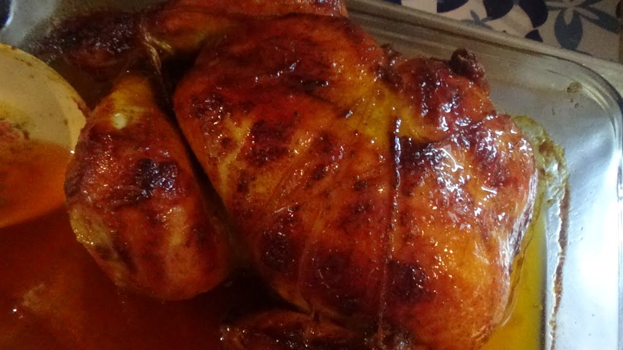 Poulet rôti maison/دجاج محمر بالتوابل الموجودة في البيت مع الطريقة الصحيحة و الجيدة لربطه