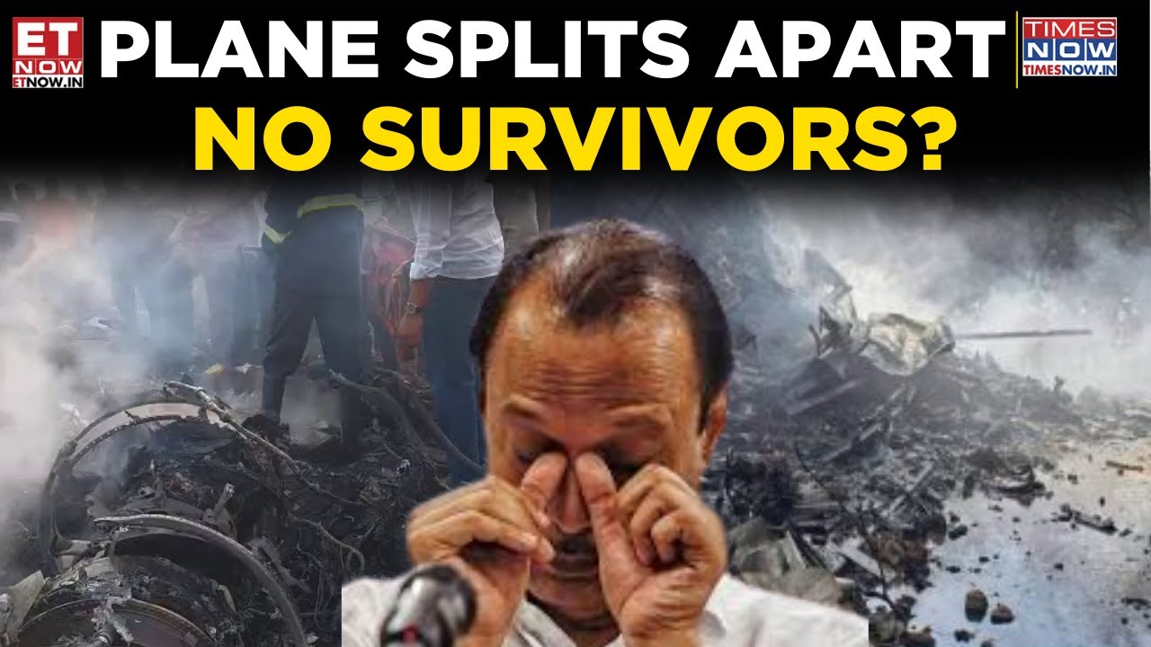 Ajit Pawar Plane Crash Video: Aircraft Splits, Bursts Into Flames After Landing, Visuals Out