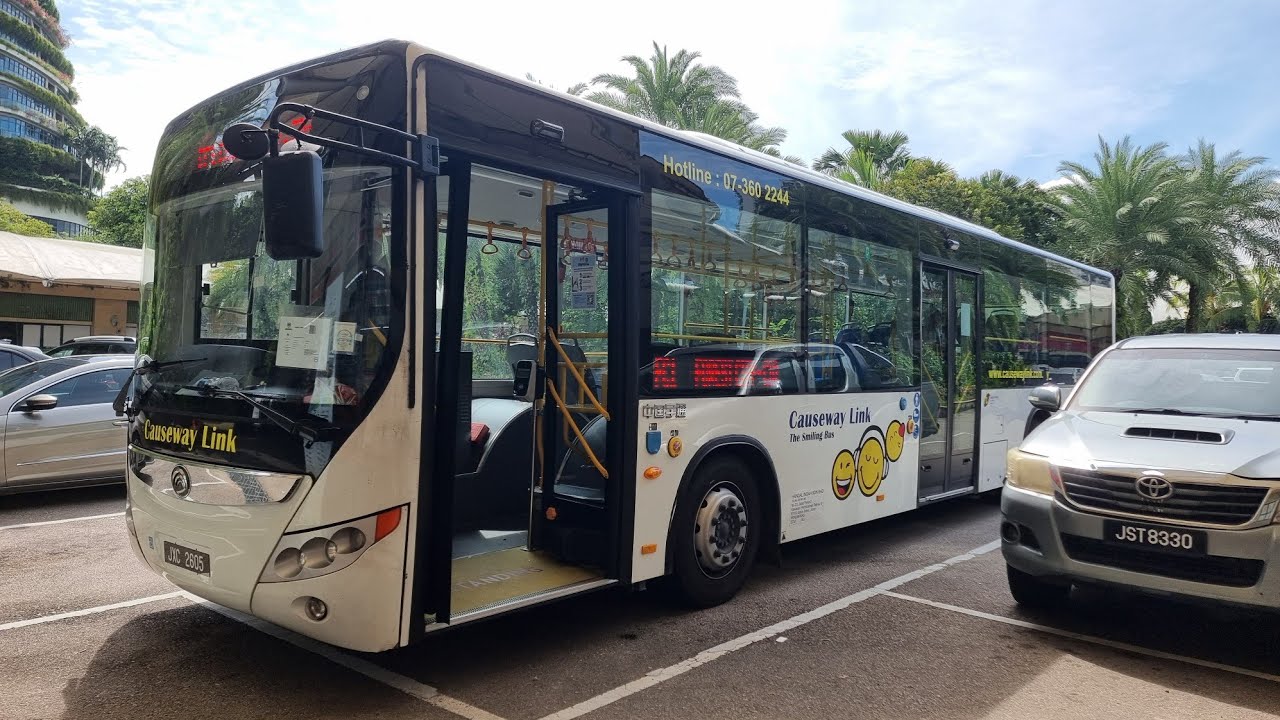 Causeway Link Bus FC1 | Direction 1 Timelapse [Forest City → Sultan Abu Bakar CIQ]