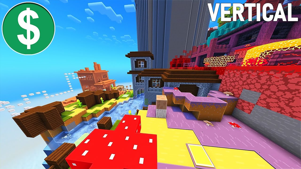 Minecraft Parkour Gameplay No Copyright (Vertical)