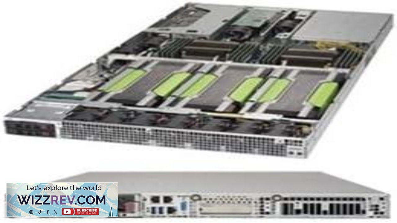 Сервер Supermicro SYS 1028GQ TR SuperServer 1028GQ TR, монтируемый в стойку, форм-фактор 1U, 2 сл...