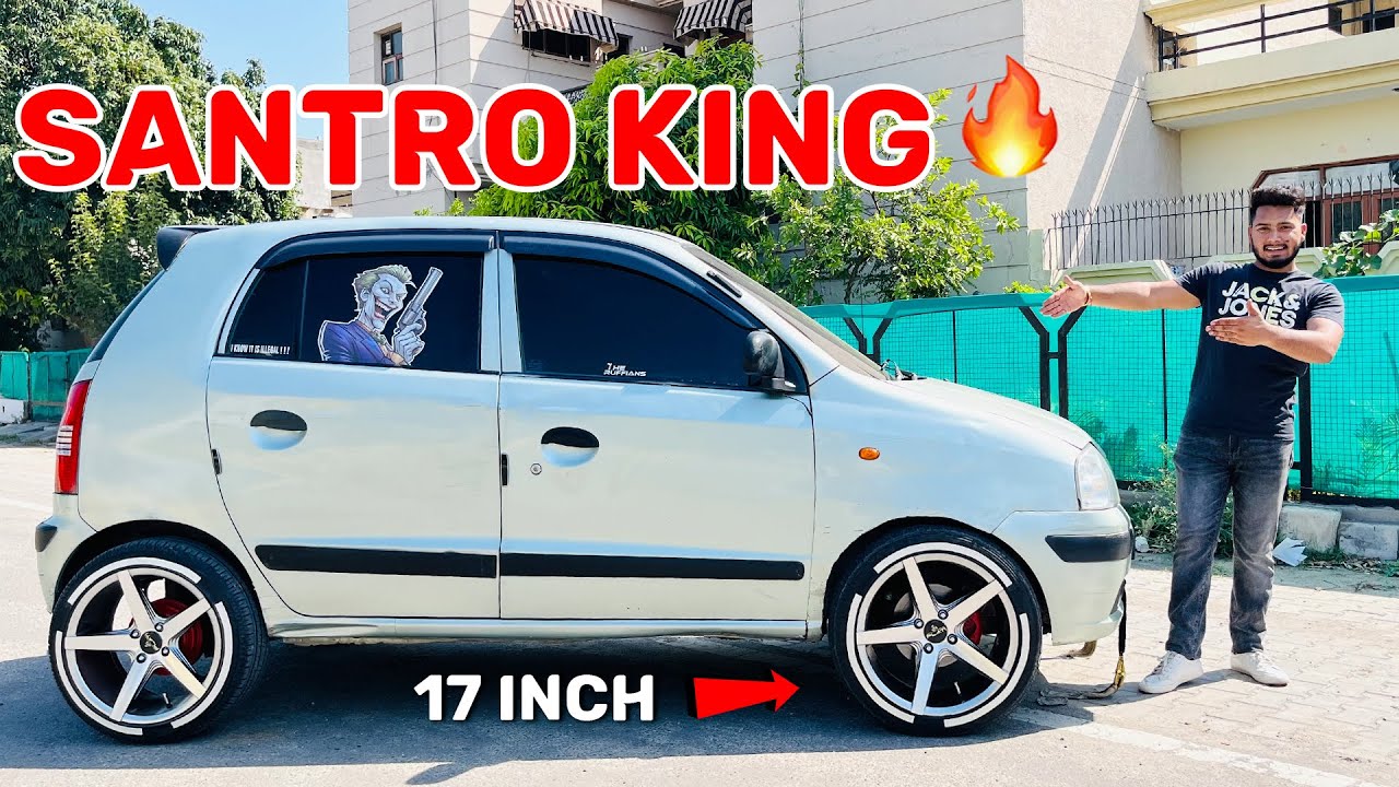 😱🔥ये है 19 साल पुरानी Modified Santro ❤️🔞 Pure Gold🥇3 लाख की Modification Hyundai Santro