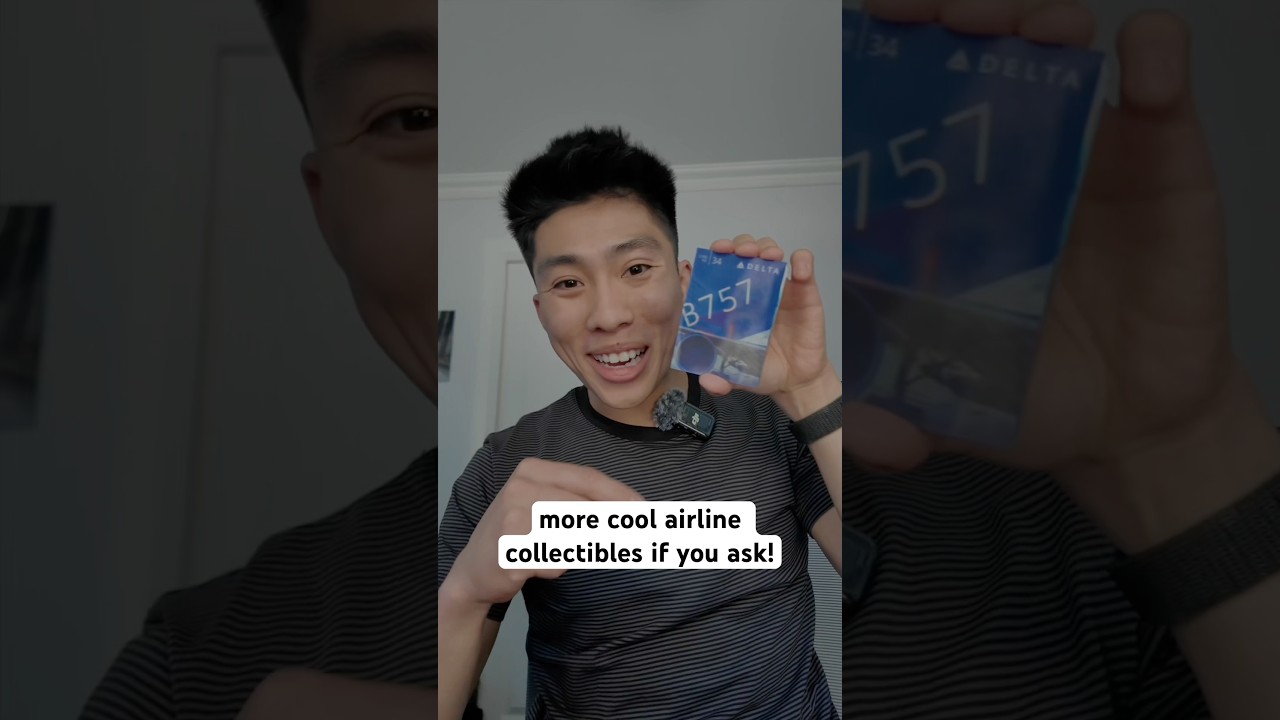 HIDDEN airline souvenirs (only if you ask) pt. 2! ✈️ #travelhacks #souvenir #collectibles #airlines