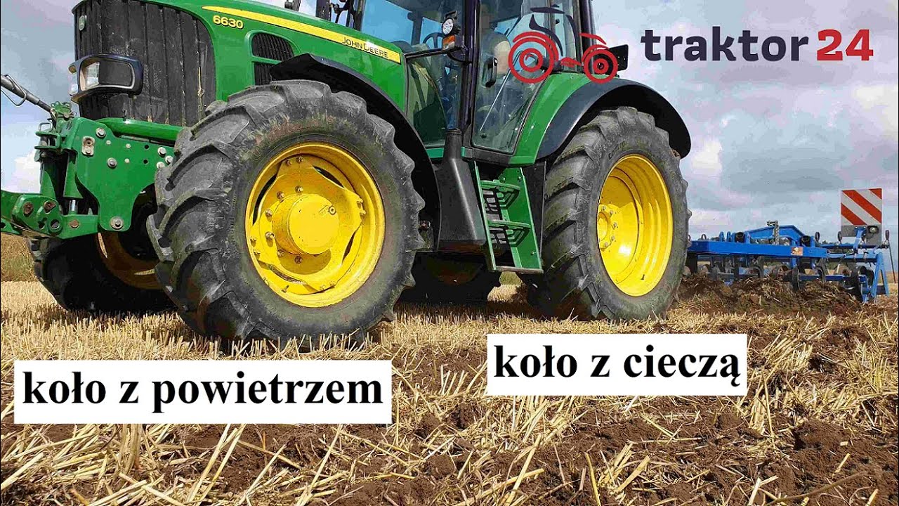 Mają ciągnik z kołami napełnionymi cieczą i są zadowoleni