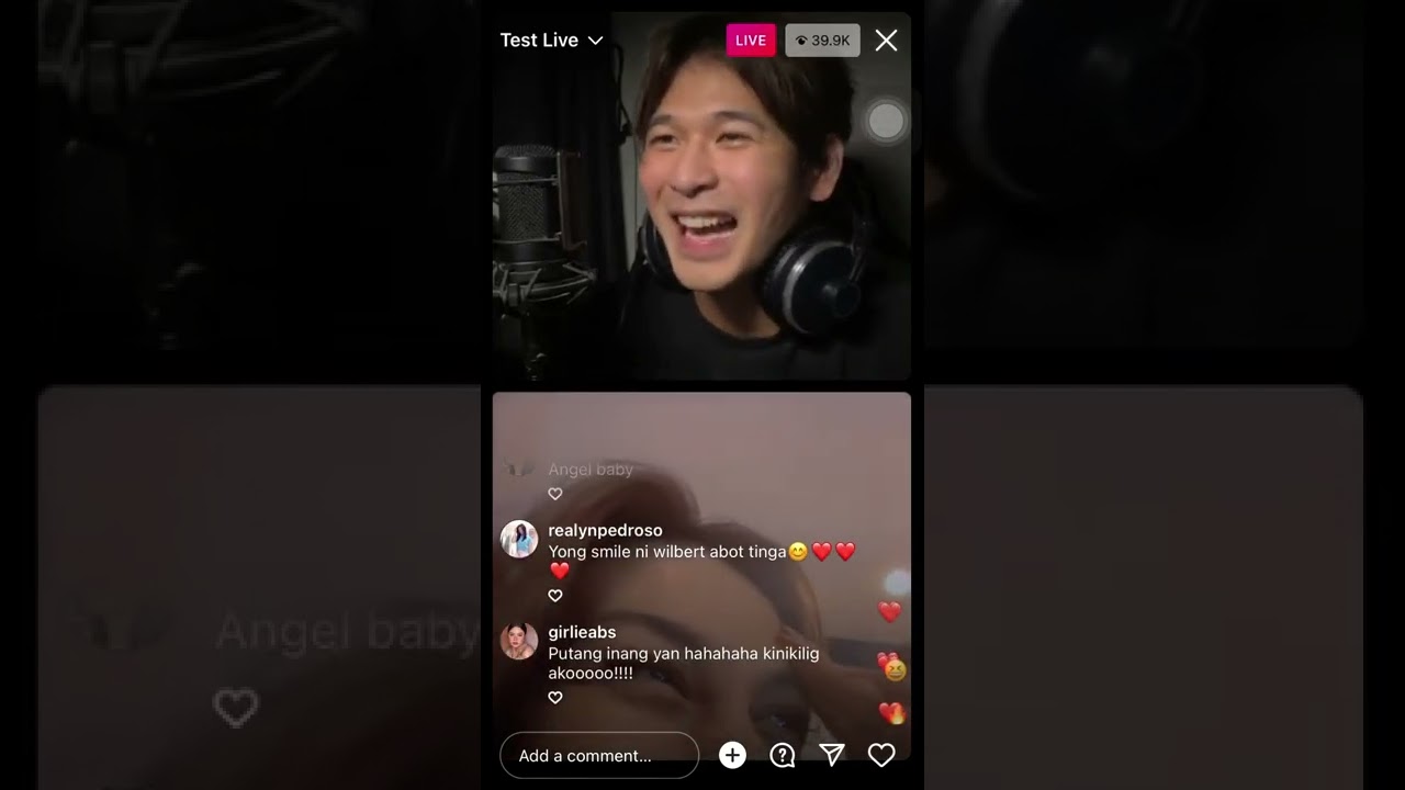 Zeinab Harake and Wilbert Ross instagram Live (WilZeb)