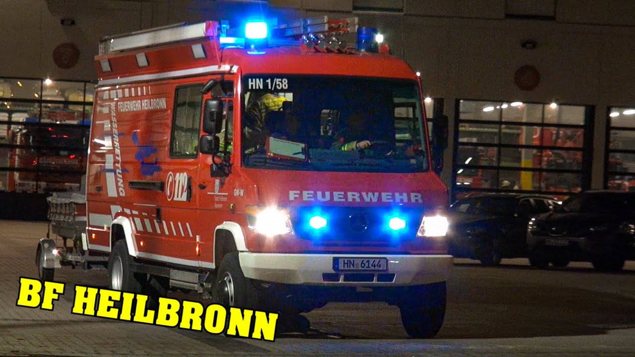 Wasserrettungszug + HLF Feuerwehr Heilbronn (mit HLF der Freiwilligen Feuerwehr)