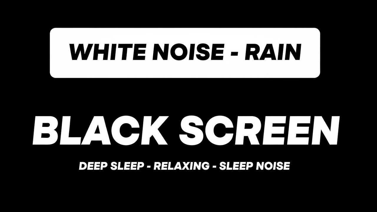 Rain Sounds for Sleep 🌧️ Deep Relaxing White Noise, Heavy Rain  for Insomnia, Study & Focus