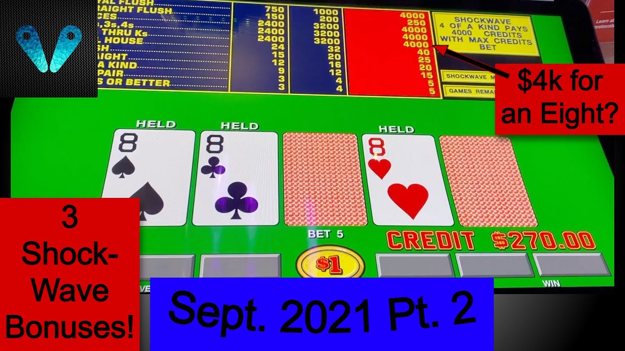 Can You Even Hit Shockwave Quads?!?!(Part 2)(Video Poker)(Sept 2021 Trip Highlights)(S4:P2)