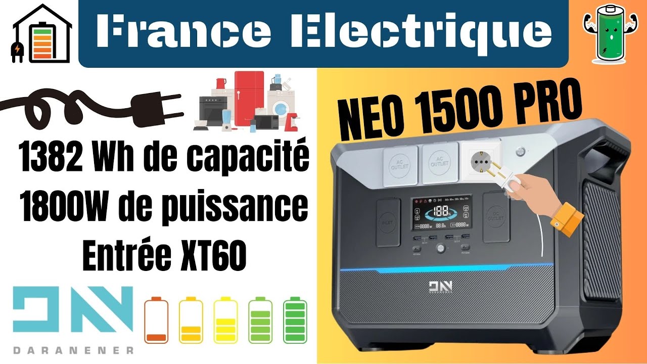 DARANENER NEO 1500 PRO / Petite batterie mais très polivalente à PRIX FOU...