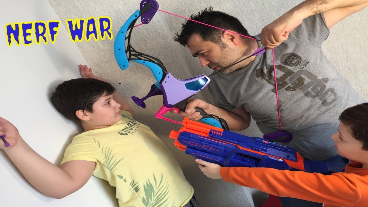 Ailece Nerf Savaşı Büyük Kapışma , NERF WAR , EFE ile KEREM
